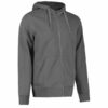 CORE full zip hoodie Herre silver grey