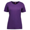 Interlock T-shirt dame lilla