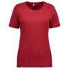 Interlock T-shirt dame rød