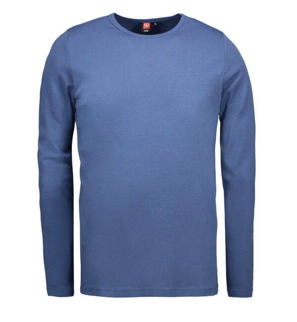 Interlock T-shirt langærmet indigo Interlock T-shirt langærmet indigo