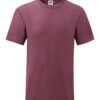 Klassisk T-shirt heather burgundy