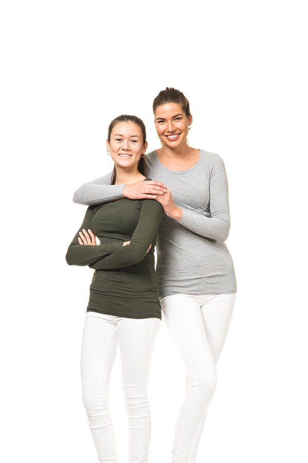 Lang T-shirt stretch langærmet
