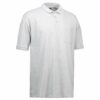 Poloshirt med lomme grå meleret