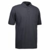 Poloshirt med lomme koks grå