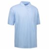 Poloshirt med lomme lys blå