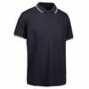 Stretch contrast poloshirt navy