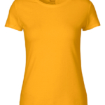 Økologisk Dame Fit T-shirt gul