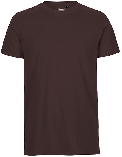 Økologisk Herre fit T-shirt brun