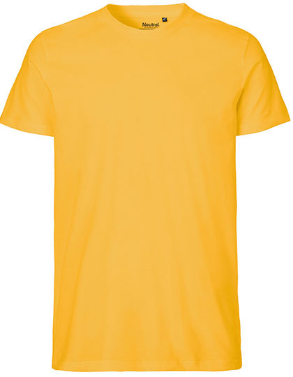 Økologisk Herre fit T-shirt gul