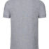 En grå poloshirt set bagfra, hænger lodret uden viste bevægelser, med korte ærmer og en klassisk krave. Omgivelserne er en neutral hvid baggrund.