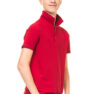 Økologisk Stretch Poloshirt rød