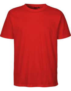 Økologisk Unisex Regular T-Shirt rød