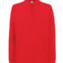 Premium Langærmet Poloshirt rød
