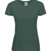 bottle green Ladies´ Slim Tee med tryk eller print