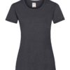 dark heather Fruit of the loom lady t-shirt med tryk