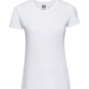 hvid Ladies´ Slim Tee med tryk eller print