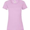 light pink Fruit of the loom lady t-shirt med tryk