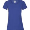 royal blue Fruit of the loom lady t-shirt med tryk