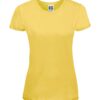 yellow Ladies´ Slim Tee med tryk eller print