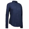 Casual stretch skjorte dame navy