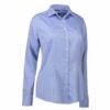 Non Iron dameskjorte slim fit lys blå