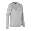 Lysegrå trøje med lange ærmer; på venstre bryst ses teksten "25 Years" i hvidt ved siden af et lille, orange rektangel. Produktet vises på en hvid baggrund.