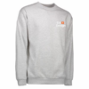 Grå sweatshirt udstilles opretstående; trykt tekst på brystet siger "IL POSITANO AMALFI COAST", inkluderer en italiensk flag-ikon. Enkel baggrund uden yderligere detaljer.