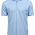 Fashion Luksus Stretch Poloshirt light blå
