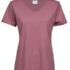 Luksus V-hals T-shirt Dame rose