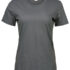 Sof T-shirt Dame powdar grå
