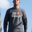 Økologisk Langærmet herre t-shirt