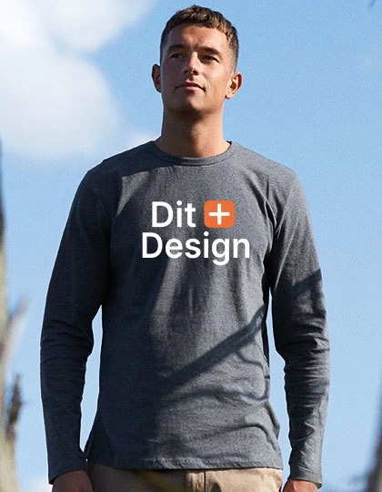 Økologisk Langærmet herre t-shirt