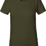 Økologisk interlock dame t-shirt foran