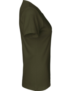 Økologisk interlock dame t-shirt side