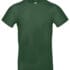 En mørkegrøn t-shirt, uden nogen tryk eller mønstre, vises på en neutral, hvid baggrund.