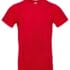 Rød T-shirt på en hvid baggrund.