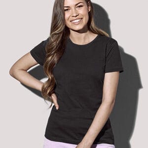 Dame t-shirt med tryk