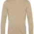 Beige sweatshirt med lange ærmer og rund hals, placeret mod en hvid baggrund.