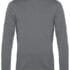 Grå sweatshirt med lange ærmer og rund hals, præsenteret på en neutral, hvid baggrund. Trøjen har enkle manchetter og ribkant ved bunden.