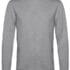 En grå sweatshirt med lange ærmer ligger mod en hvid baggrund. Der er ingen grafiske elementer eller tekst på sweatshirtens front.
