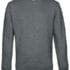 En grå sweatshirt med rund hals og lange ærmer, udstillet mod en hvid baggrund. Den har ribstrikkede manchetter og kant nederst.