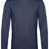 En mørkeblå sweatshirt med lange ærmer og rund hals hænger fladt mod en neutral hvid baggrund. Trøjen har en simpel og klassisk stil uden synlige logoer eller mønstre.