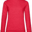 Rød sweatshirt med lange ærmer og rund halsudskæring, placeret mod en hvid baggrund. Ingen tekst eller grafik er synlig på trøjen.