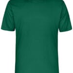 Grøn t-shirt med korte ærmer fra mærket ProAct. Trøjen er ensfarvet og har en rund halsudskæring. Den vises mod en hvid baggrund.