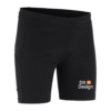 Sorttights med logoet "2XU Design" trykt i nederste højre hjørne, passende til sport eller fitness, placeret imod en hvid baggrund.