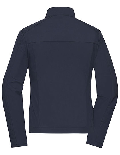 Mørkeblå sweater ses bagfra, uden synlig tekst eller logo. Konteksten er neutral med fokus udelukkende på tøjets design og farve.
