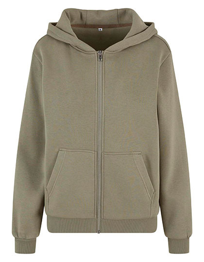 Ladies Fluffy Zip Hoody