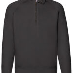 Klassisk sweatshirt zip neck – unisex