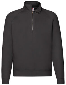 Klassisk sweatshirt zip neck – unisex