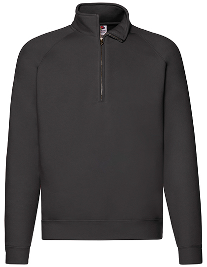 Klassisk sweatshirt zip neck – unisex